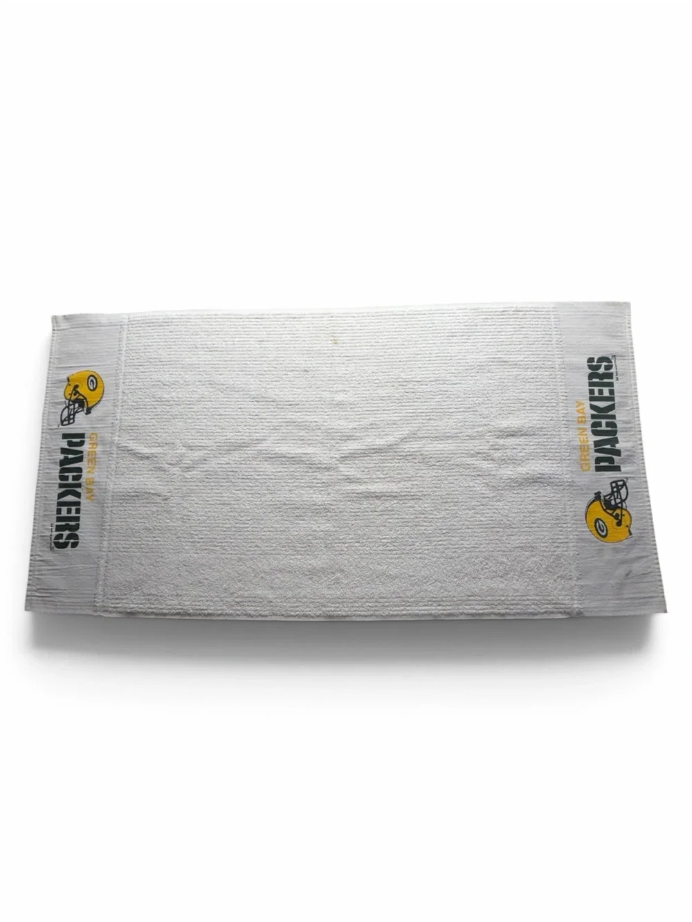 Vintage Green Bay Packers White Logo Hand Towel